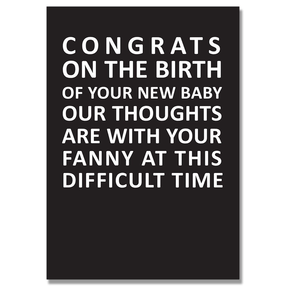 Congrats Thoughts With Your Fanny Card PACK OF 6 #1 image